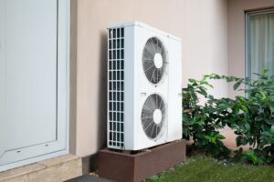 heat pump Standing Outside